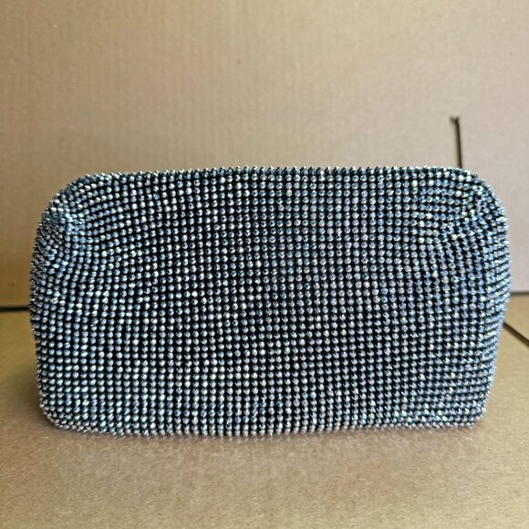 I.N.C International Concepts Mesh Crystal Hobo Bag - Pewter - Picture 4 of 6